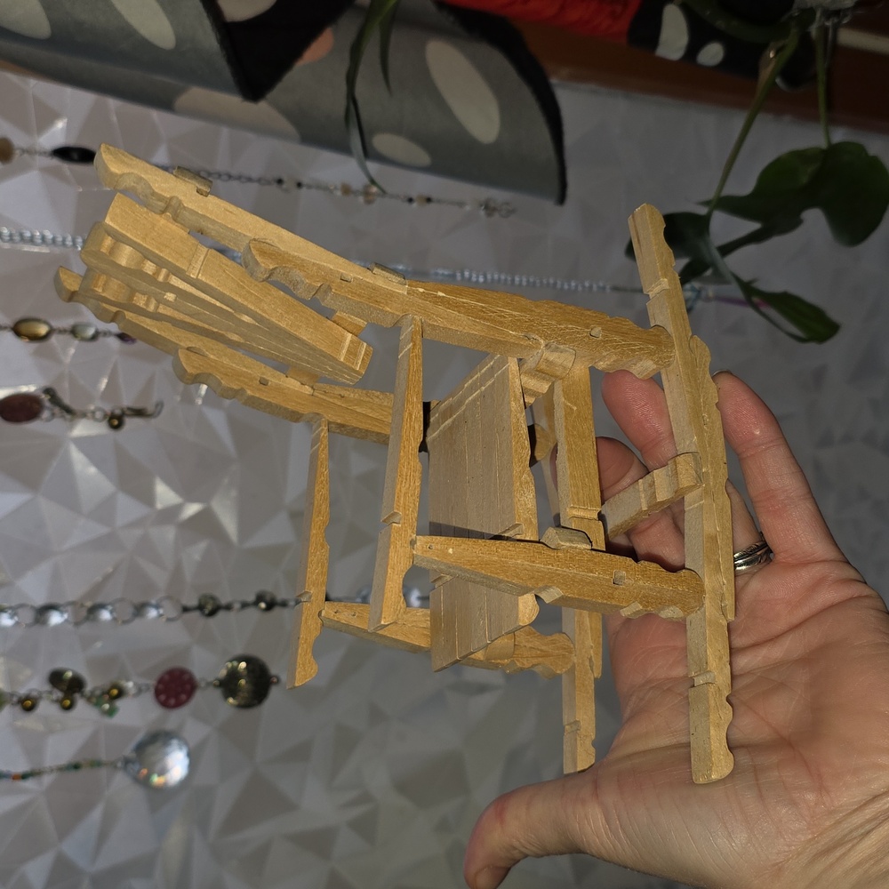 Handmade Little Wooden Rocking Chair - Picture 5 of 5